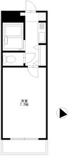 グリーンハイム 1Kの間取り