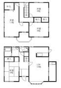 荒井貸家の間取図