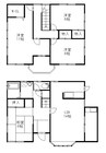 荒井貸家 4LDKの間取り
