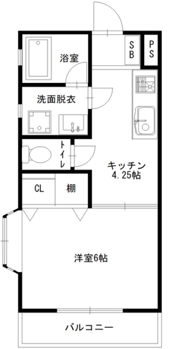 間取図 フローレンス中山２Ａ