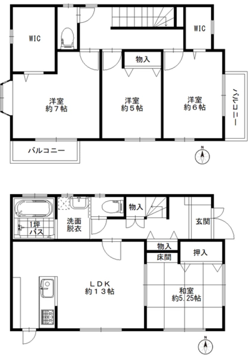 間取図 永井邸貸家