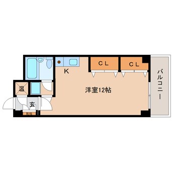 間取図 東海道本線/静岡駅 徒歩4分 3階 築39年