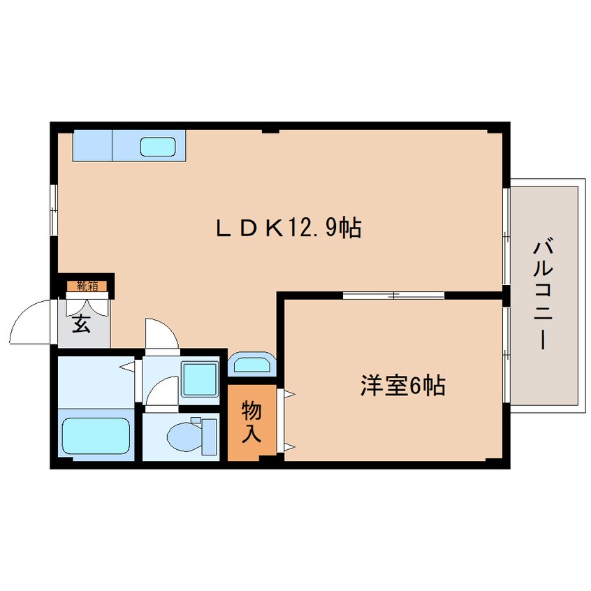 間取図 東海道本線/焼津駅 バス7分文化センター前下車:停歩4分 2階 築31年