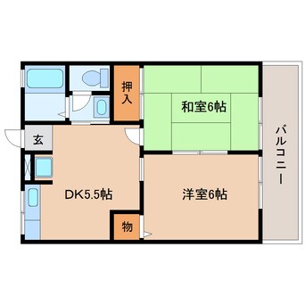 間取図 静鉄バス（焼津市）/天野医院前 徒歩5分 1階 築25年