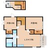 東海道本線/焼津駅 バス:14分:停歩2分 2階 築28年 2LDKの間取り