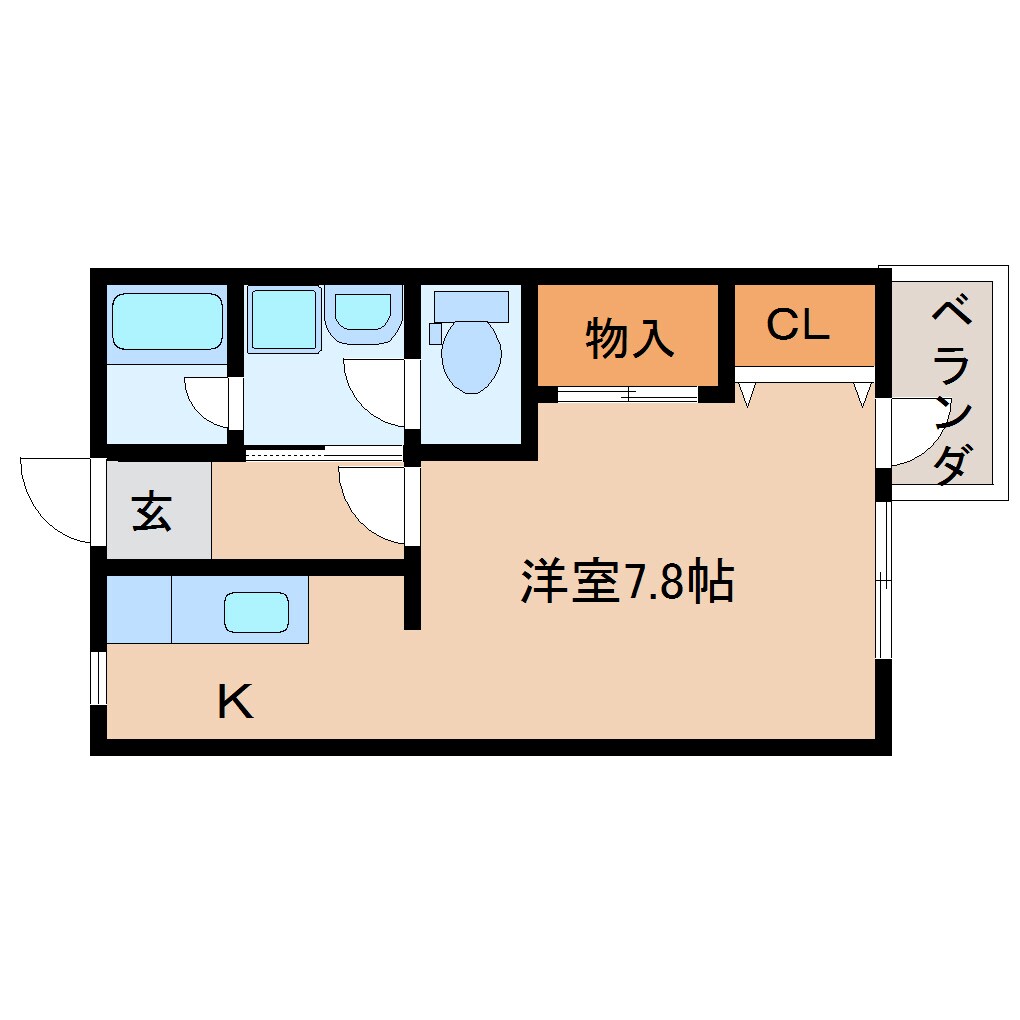 間取り図 東海道本線/静岡駅 バス15分有明町南下車:停歩1分 2階 築27年