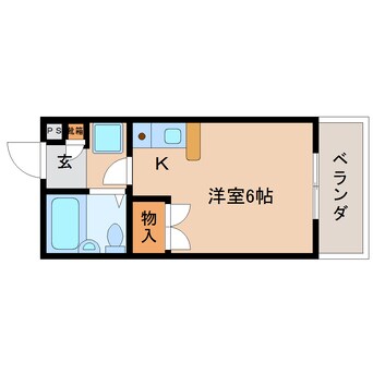 間取図 東海道本線/静岡駅 徒歩11分 3階 築35年