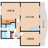 東海道本線/静岡駅 バス:17分:停歩6分 1階 築40年 2LDKの間取り