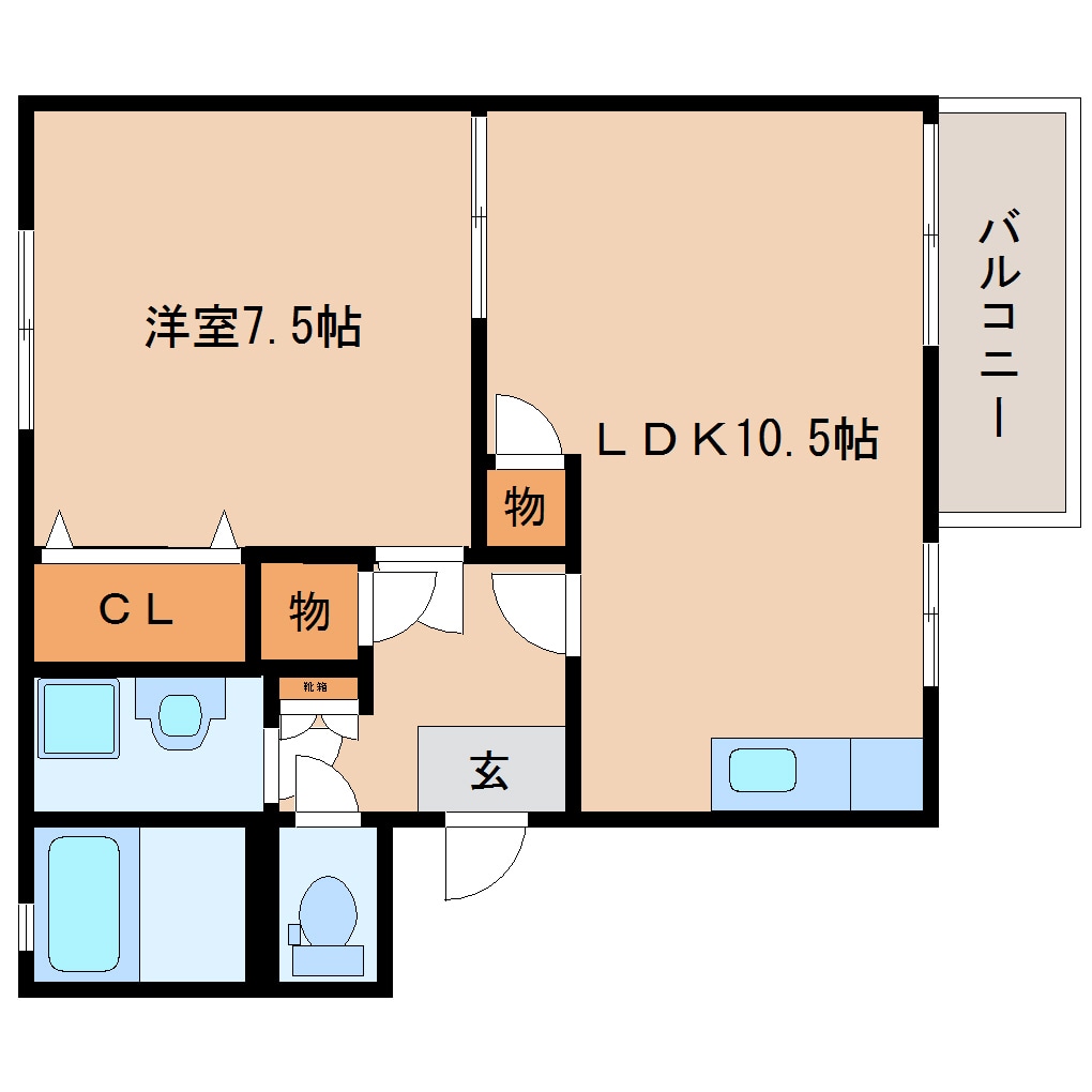 間取り図 東海道本線/静岡駅 バス21分南安倍川橋下車:停歩5分 2階 築32年