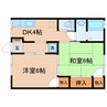 東海道本線/静岡駅 バス:15分:停歩5分 2階 築34年 2DKの間取り