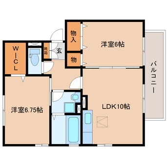 間取図 東海道本線/静岡駅 バス20分大浜公園入口下車:停歩8分 1階 築21年