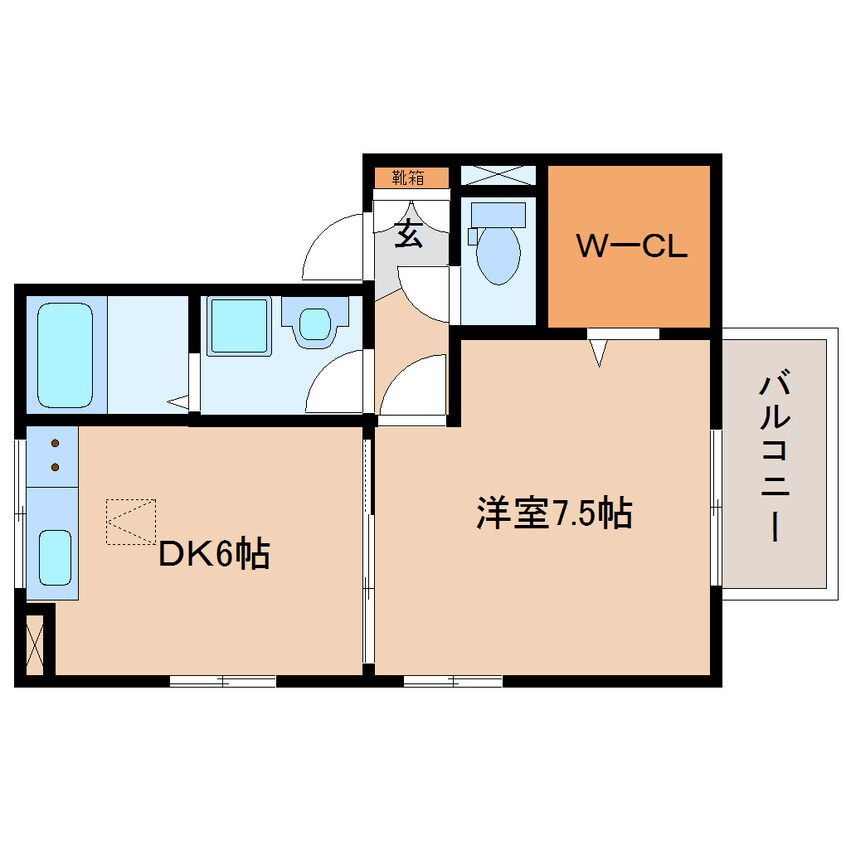 間取図 東海道本線/静岡駅 バス15分小鹿公民館前下車:停歩13分 1階 築17年