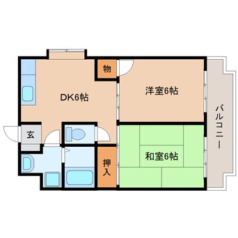 間取図 東海道本線/焼津駅 徒歩14分 4階 築29年