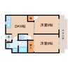 東海道本線/焼津駅 徒歩14分 2階 築30年 2DKの間取り