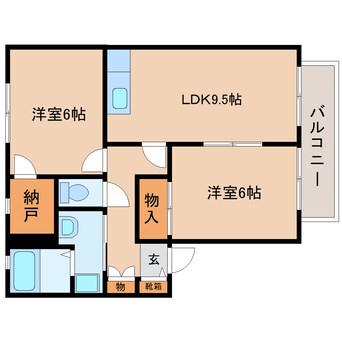 間取図 東海道本線/藤枝駅 バス5分下青島南下車:停歩1分 2階 築30年