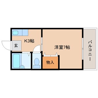 間取図 東海道本線/焼津駅 バス16分石津下島下車:停歩2分 2階 築27年