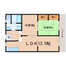 東海道本線/静岡駅 バス:16分:停歩4分 1階 築45年 2LDKの間取り