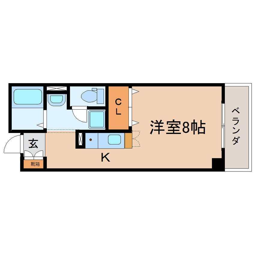 間取図 東海道本線/静岡駅 徒歩14分 1階 築26年