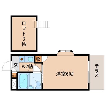 間取図 東海道本線/東静岡駅 徒歩26分 1階 築35年