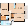 東海道本線/静岡駅 バス:18分:停歩7分 1階 築20年 2LDKの間取り
