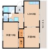 東海道本線/静岡駅 バス:21分:停歩3分 3階 築45年 2LDKの間取り