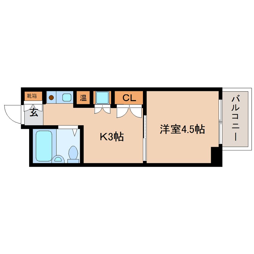 間取図 東海道本線/静岡駅 徒歩3分 4階 築35年