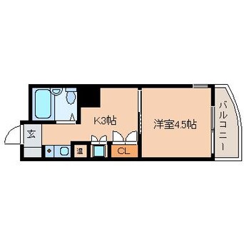 間取図 東海道本線/静岡駅 徒歩3分 6階 築35年