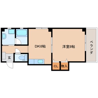 間取図 東海道本線/藤枝駅 徒歩1分 1階 築24年