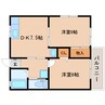 東海道本線/静岡駅 バス:23分:停歩5分 2階 築25年 2DKの間取り