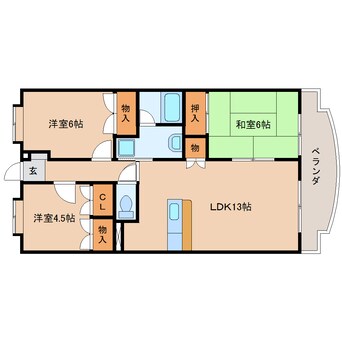 間取図 東海道本線/焼津駅 バス9分西小学校前下車:停歩5分 1階 築26年