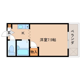 間取図 東海道本線/東静岡駅 徒歩17分 2階 築31年