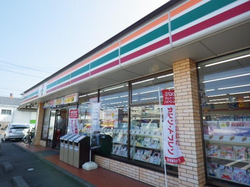 セブンイレブン静岡西脇店(コンビニ)まで456m 東海道本線/静岡駅 バス17分中村町下下車:停歩4分 4階 築24年