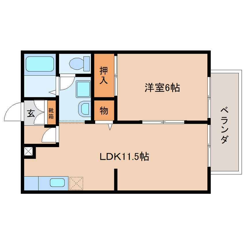 間取図 東海道本線/藤枝駅 徒歩10分 2階 築28年