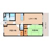 東海道本線/静岡駅 バス:11分:停歩3分 4階 築27年 2LDKの間取り