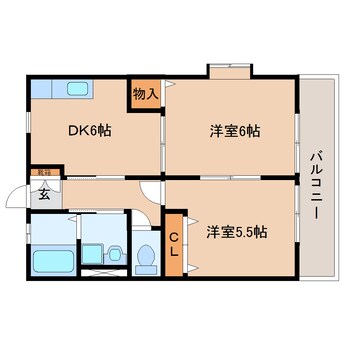 間取図 東海道新幹線（東海）/静岡駅 バス20分中島下車:停歩7分 1階 築20年