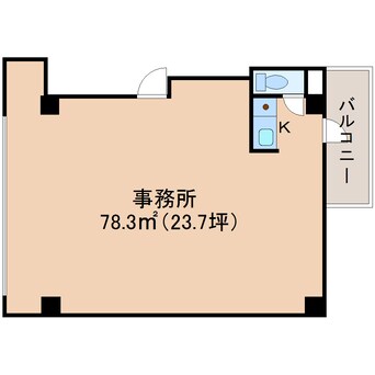 間取図 東海道本線/静岡駅 徒歩7分 2階 築32年