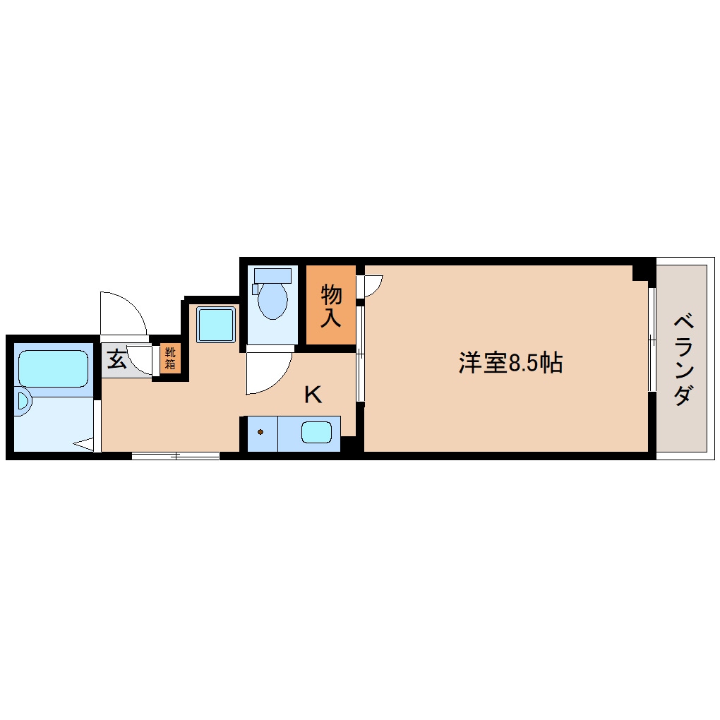 間取り図 東海道本線/静岡駅 徒歩7分 3階 築28年