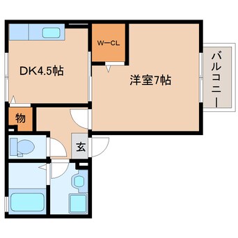 間取図 東海道本線/藤枝駅 徒歩15分 1階 築20年