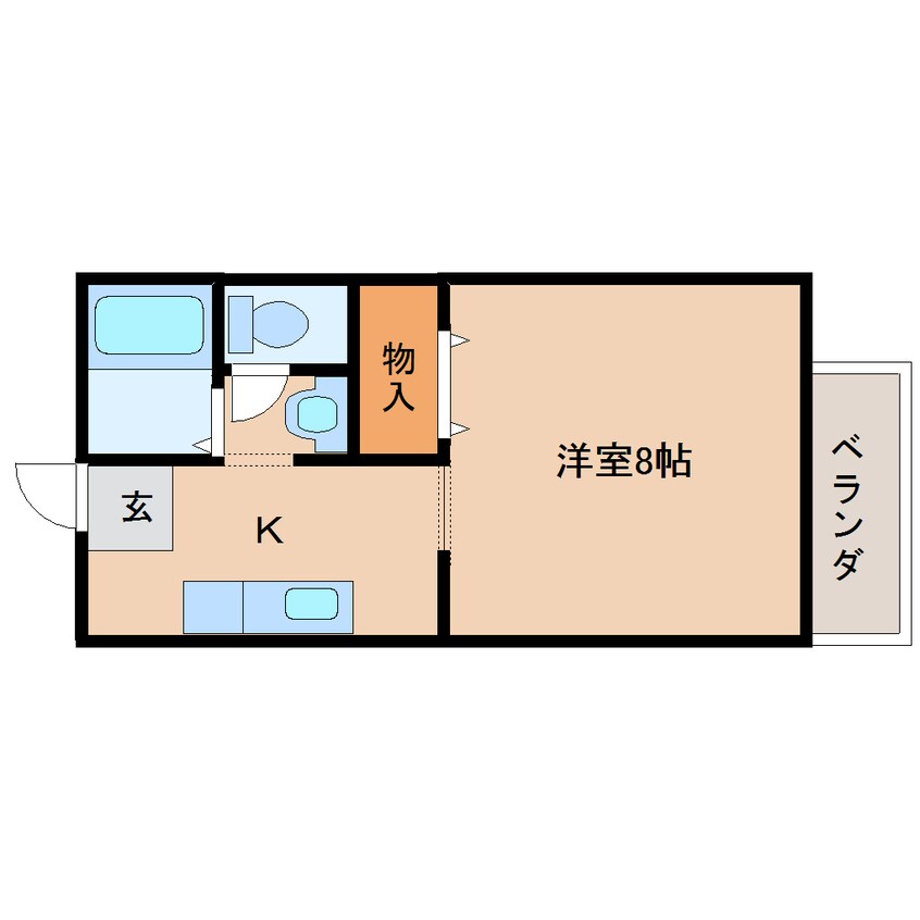 間取図 東海道本線/東静岡駅 徒歩14分 1階 築28年