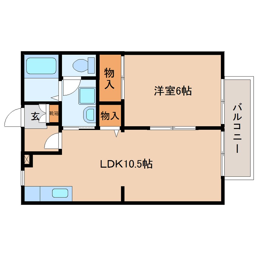 間取図 東海道本線/東静岡駅 徒歩12分 2階 築27年