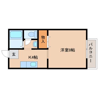 間取図 東海道本線/東静岡駅 徒歩12分 2階 築27年