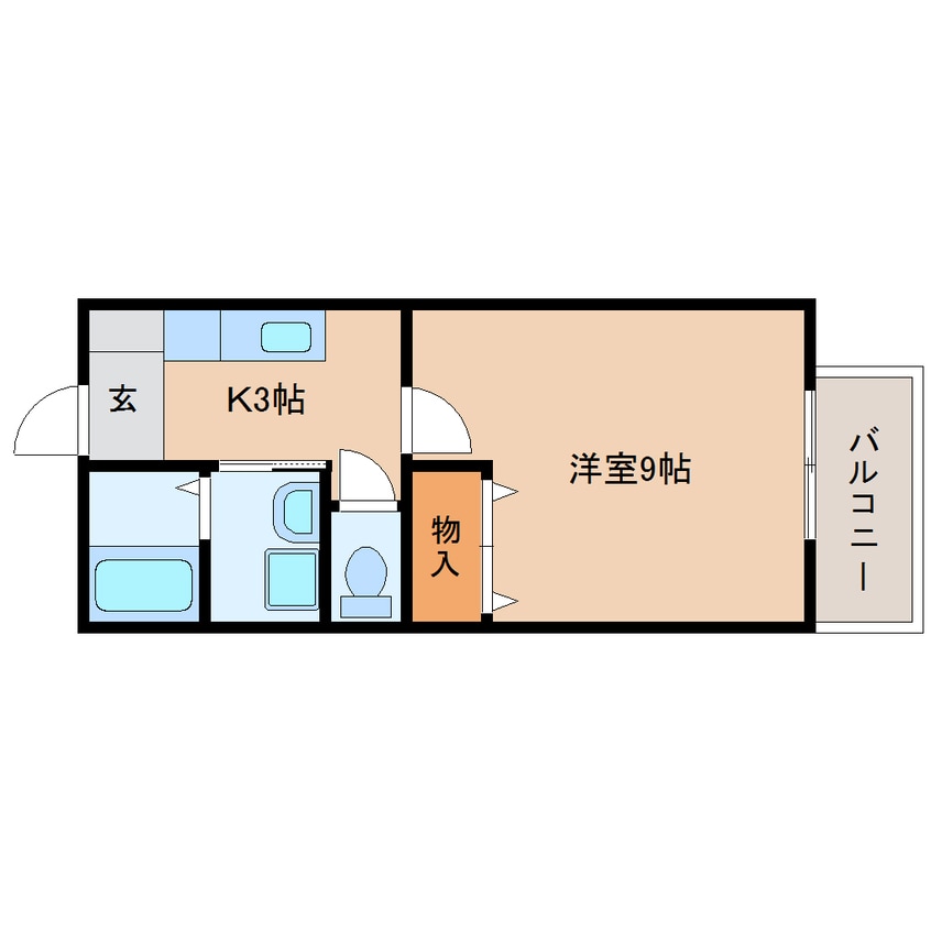 間取図 静鉄バス（島田市）/神戸 徒歩2分 2階 築20年