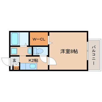 間取図 東海道本線/焼津駅 徒歩21分 1階 築24年