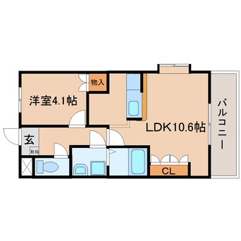 間取図 静鉄バス（焼津市）/天野医院前 徒歩3分 2階 築18年