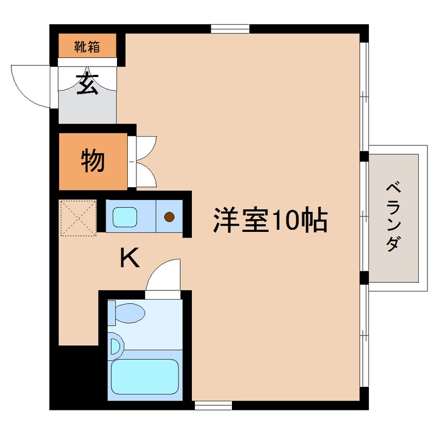 間取図 東海道本線/静岡駅 徒歩4分 5階 築38年