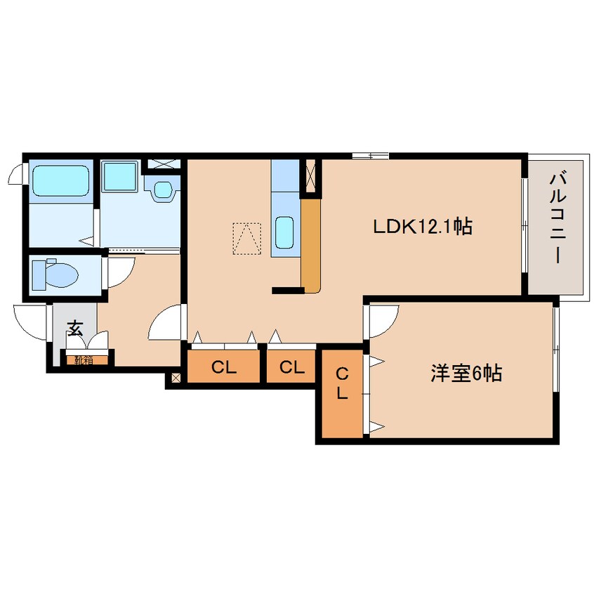 間取図 東海道本線/静岡駅 バス22分大浜公園入口下車:停歩6分 1階 築17年