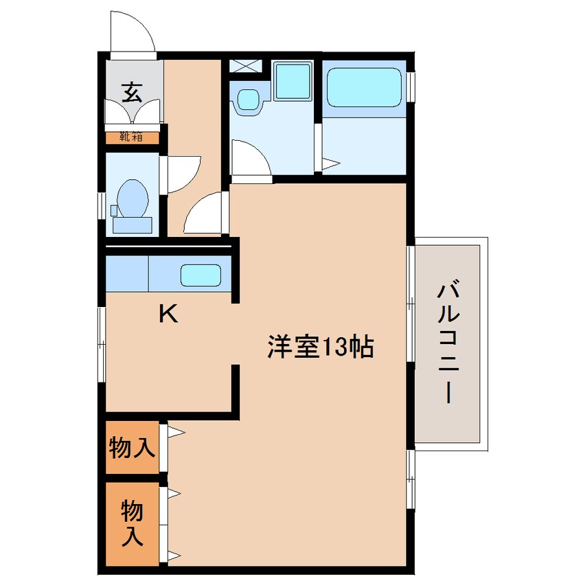 間取図 東海道新幹線（東海）/静岡駅 バス14分競馬場前下車:停歩4分 2階 築23年