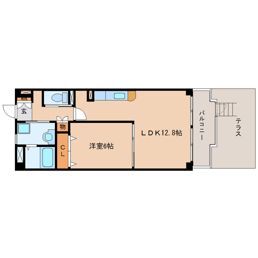 間取図 東海道本線/静岡駅 バス15分中村町下下車:停歩4分 1階 築18年