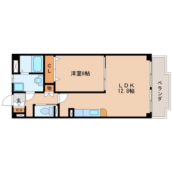 間取図 東海道本線/静岡駅 バス15分中村町下下車:停歩4分 2階 築19年