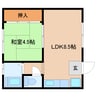 東海道本線/静岡駅 徒歩7分 1階 築55年 1LDKの間取り
